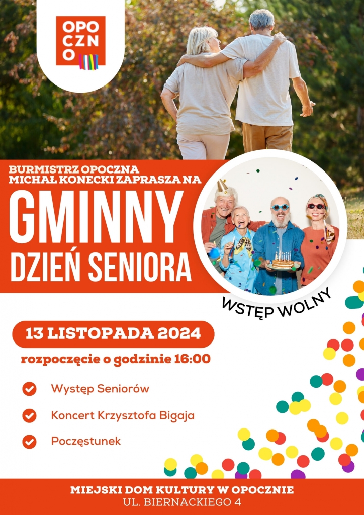 Zapraszamy na Gminny Dzień Seniora